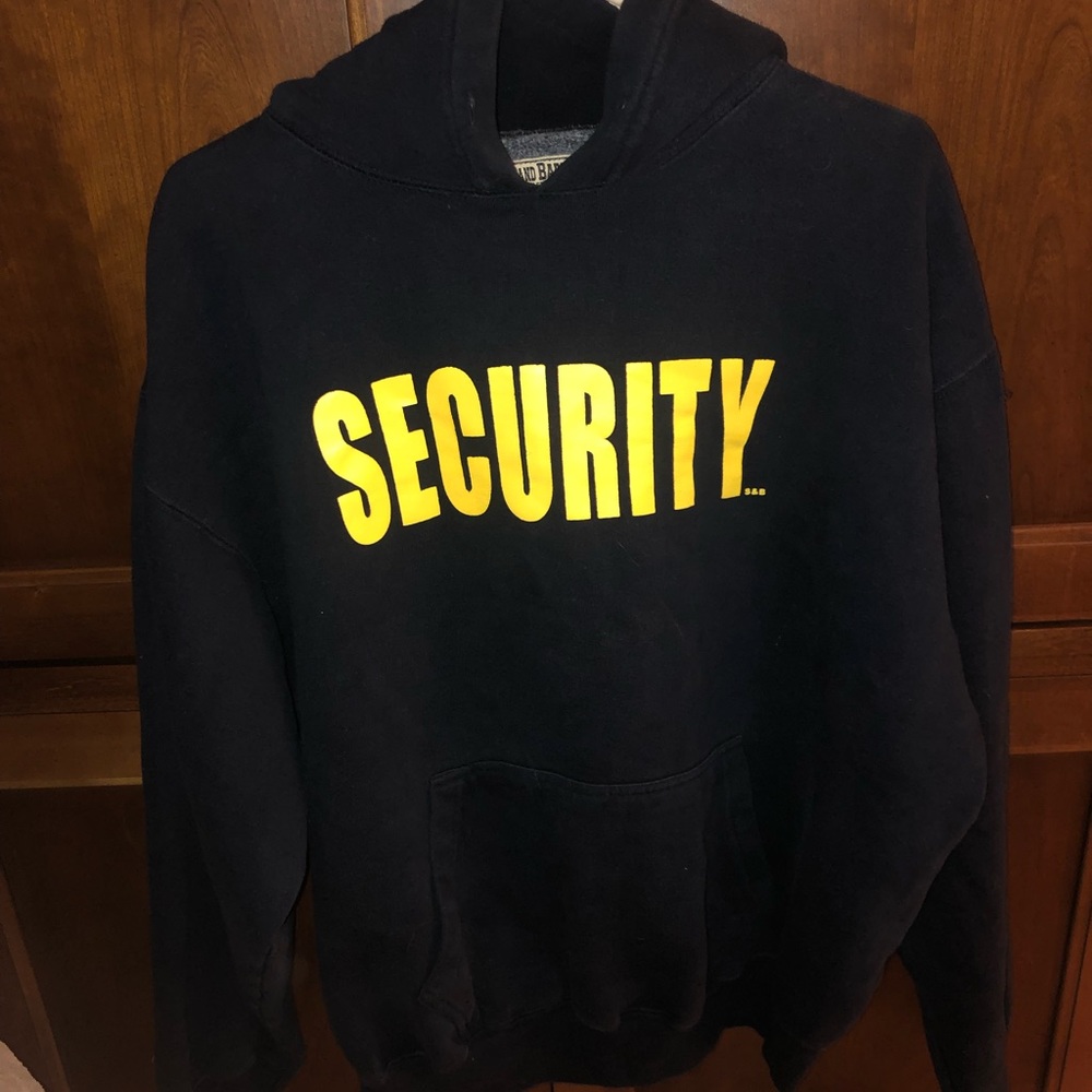 Black Security Hoodie